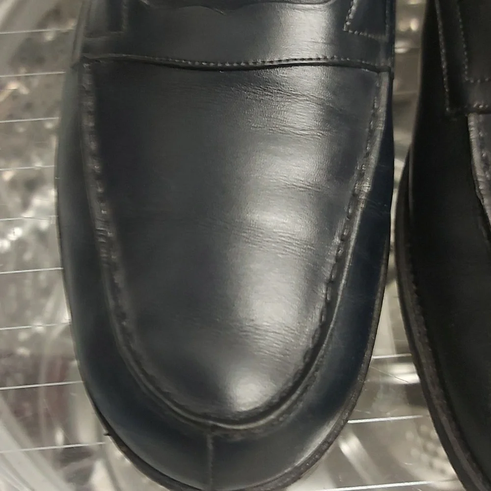 Classic J.M Weston Black Penny Loafers - Picture 7 of 16